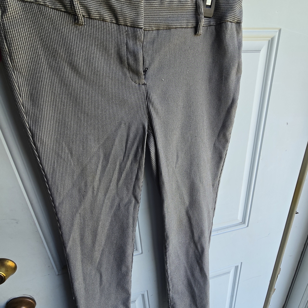 Dalia Black and White Checkered Trousers